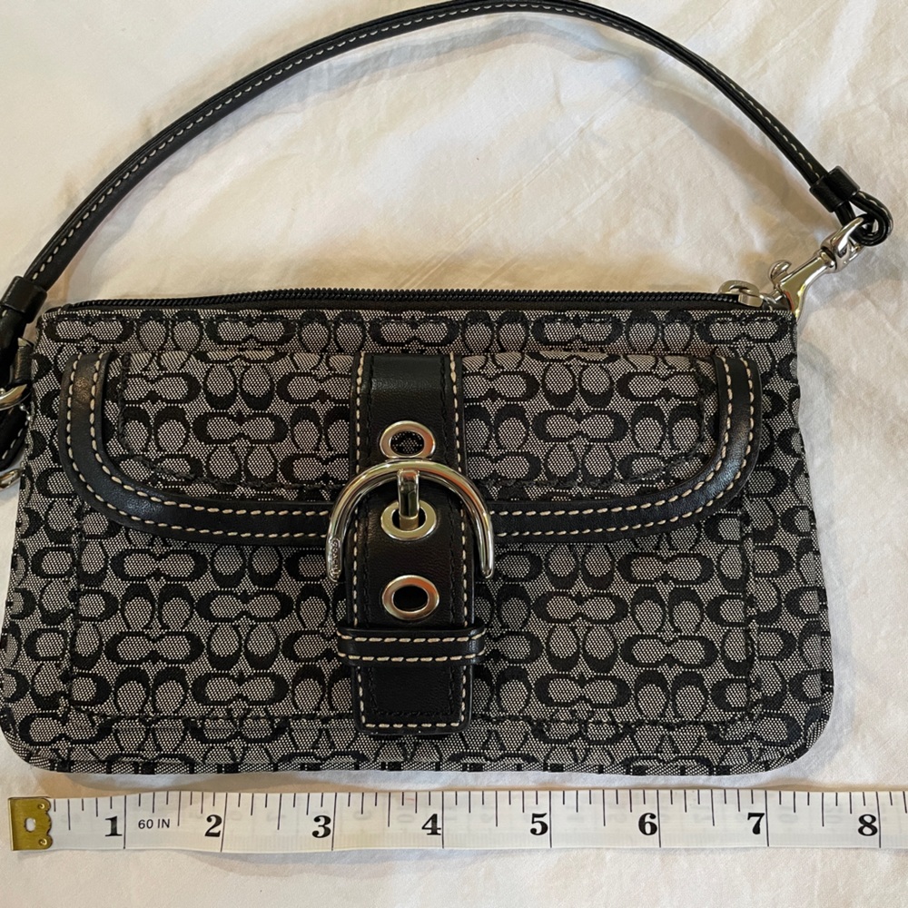 Coach signature wristlet